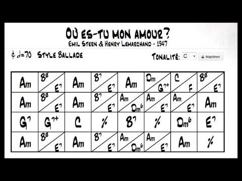Ou Es Tu Mon Amour Play Along With Tab Youtube Ou Es Tu Mon Amour Play Along With Tab Youtube