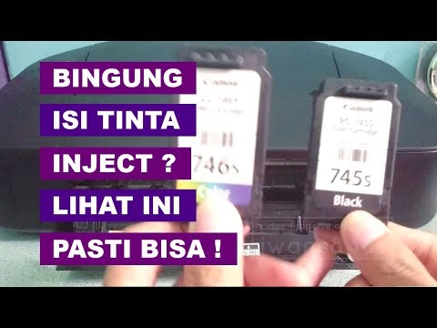 Cara pengisian langsung ke cartridge dengan jarum suntik. Begitu juga dengan tinta hitam, namun dala. 