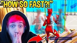Ninja GOES CRAZY as BEST FRIEND Shows *MAX* EDIT and BUILDING SPEED...