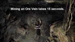 Skyrim Useless Tip 3 - Mining Ore 600 Faster