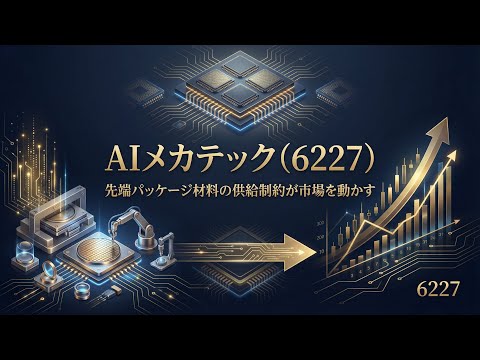 AIメカテック（6227）が急騰中｜先端パッケージ材料の供給制約がAI半導体市場を支配する