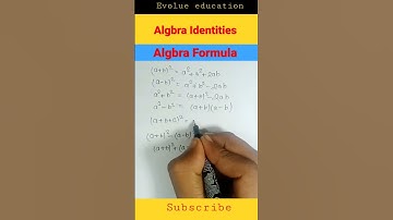 Algbra identities | Algbra  | algbra | math identity| #shorts #shortfeed #shortsvideo #algebra#math