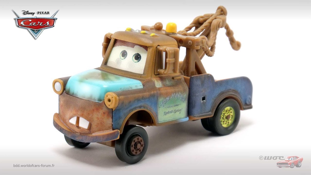 BDD World of Cars Mater with Hood (Chase) YouTube