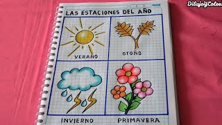 Las estaciones del Año / DibujoYColor
