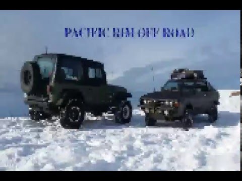 lifted-gen-1-subaru-and-jeep-yj-in-the-snow-~-oregon-coast