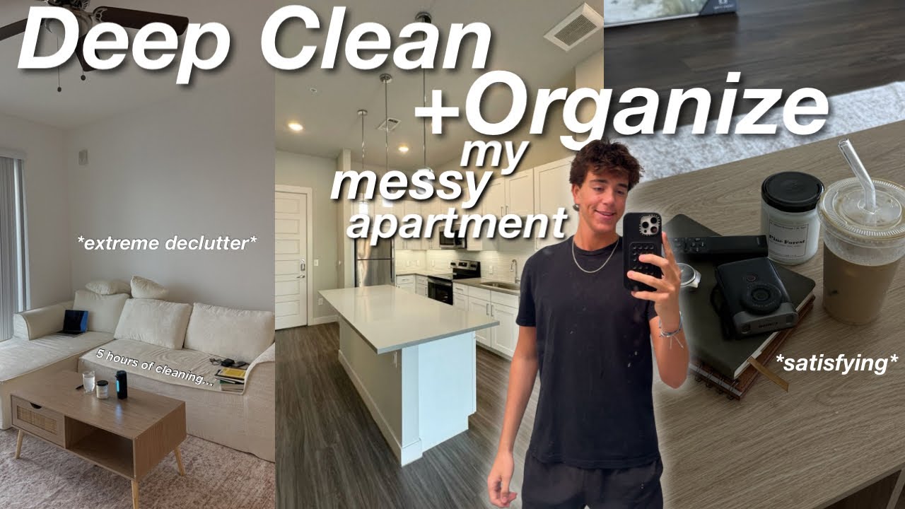EXTREME DEEP CLEAN + ORGANIZE My Entire Apartment With Me 🧼 *satisfying & motivational*