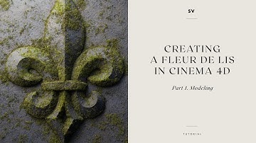 Creating a Fleur de lis in cinema 4d. Part 1. Modeling