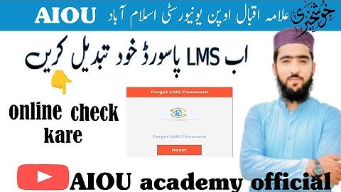 how to get aiou Ims username and password 2024 | Forgot Lms Password | Reset Option For Lms | LMS