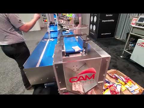 CAM Singulator VFFS pouches at 140ppm