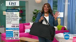 Vince Camuto Avery Wheeled Duffle Bag and 6piece Packing...