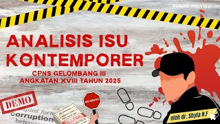 Resume materi Analisis Isu kontemporer Resume materi Analisis Isu kontemporer