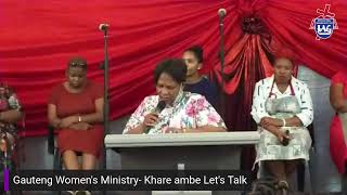 Womens Ministry - Khare ambe - Lets Talk 2nd Session