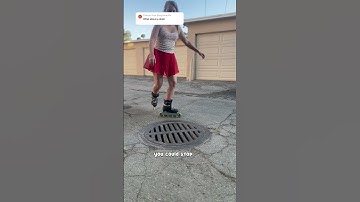 How to navigate this common skating obstacle! 😬 #rollerblading #tips