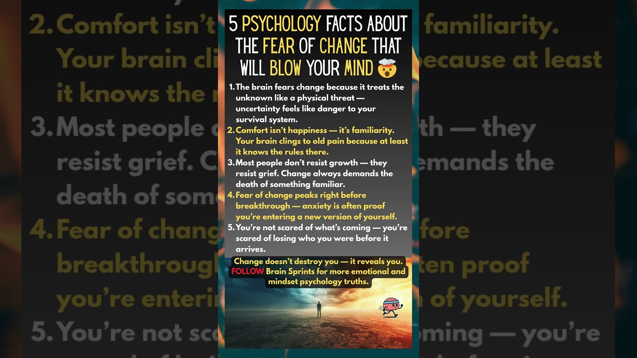 5 Psychology Facts About the Fear of Change THAT WILL BLOW YOUR MIND 🤯