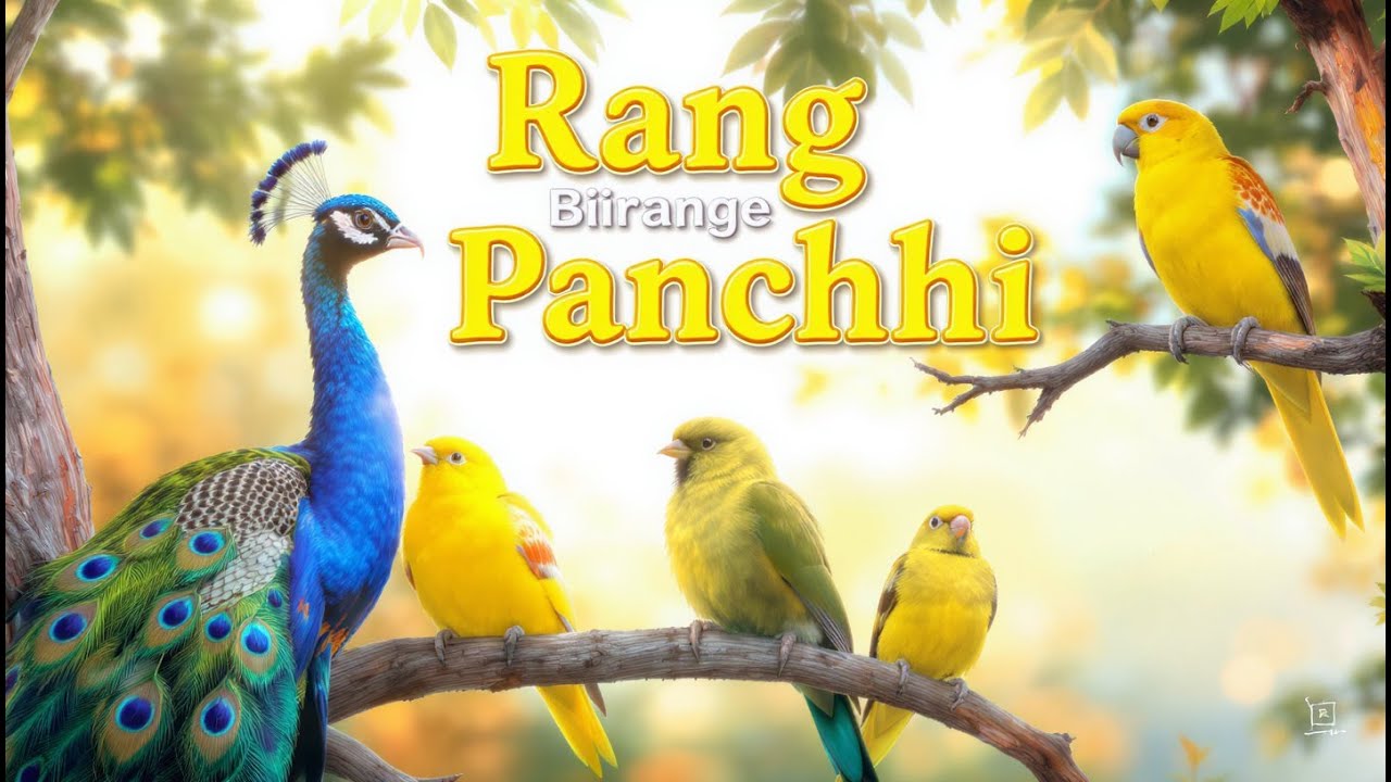 🌈 Rang Birange Panchhi | Beautiful Kids Song on Birds
