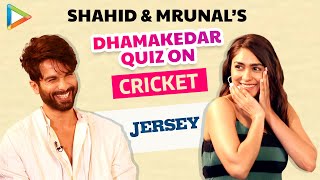 LAUGH RIOT: How well do Shahid Kapoor & Mrunal Thakur know Cricket? | Jersey