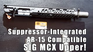 SIG Unveils Suppressor-Integrated MCX Upper at SHOT Show 2018
