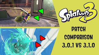 Splatoon 3: Version 3.1.0 Patch Comparison