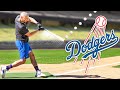 Offseason hitting workout at dodger stadium  mookie betts