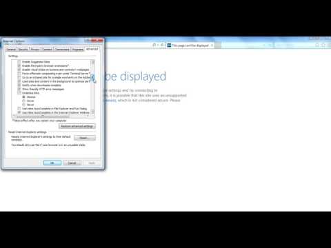 2.This Page Cannot be Displayed TLS Error