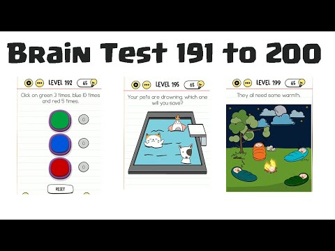 The answer to level 191, 192, 193, 194, 195, 196, 197, 198, 199 and 200  game is Brain Test 3 - Brain Game Master