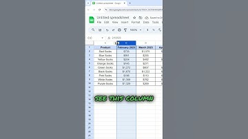 How to Hide Columns in Google Sheets