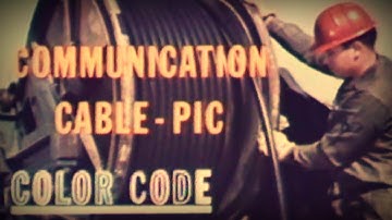 Communication cable. Color code