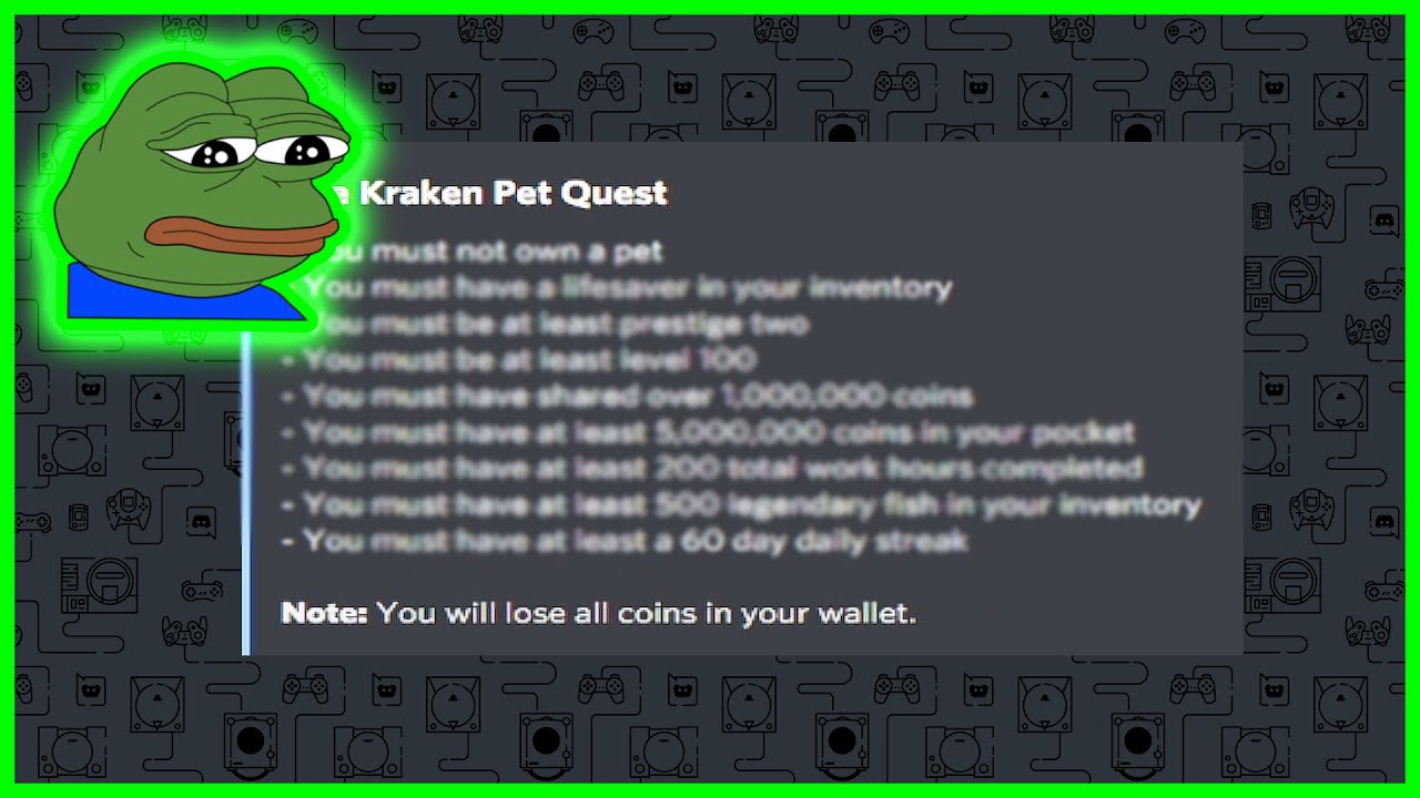 How To Get Kraken In Dank Memer?