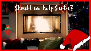 Yule Log Fireplace Video - Should We Help Santa?