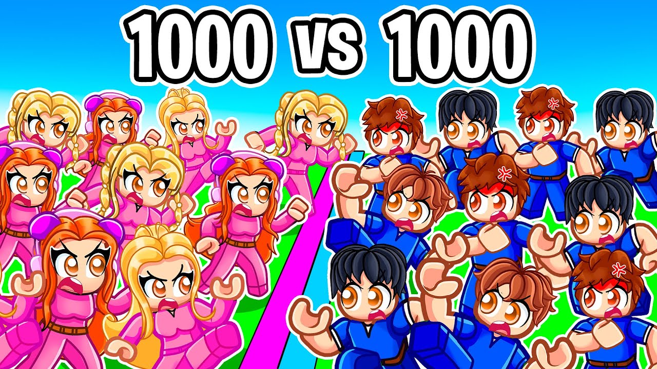 girls vs boys war in roblox