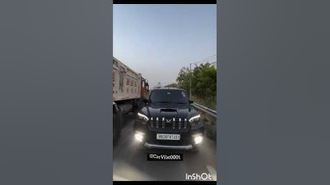 Mahindra Scorpio || Classic S11 ||  Black Attitude Status #trending #shorts #newsong #viralvideo