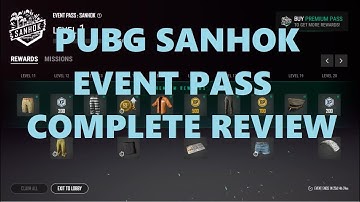 PUBG Sanhok Event Pass Complete Review