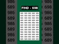 ASMR Eye Test 👁️ | Find 698 Hidden Fast! | Most Relaxing Focus Challenge #Shorts