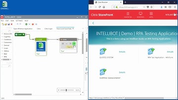CITRIX Demo using INTELLIBOT RPA STUDIO