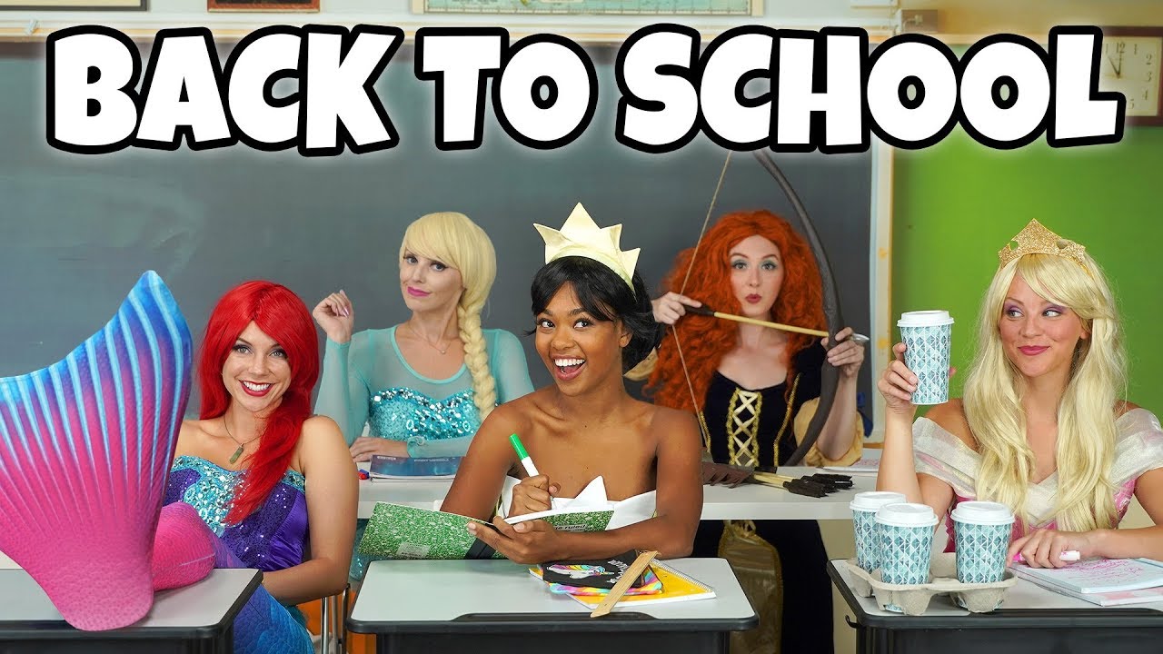 sleeping beauty セカオワ DISNEY PRINCESS BACK TO SCHOOL. Something Happens with Merida, Ariel, Tiana, Aurora and Elsa.