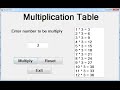 How to create Multiplication Table with Do While Loop in Visual Basic.Net