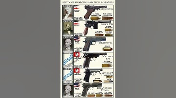The best pistols in World War II history, their inventors and the ammunition they used #shorts