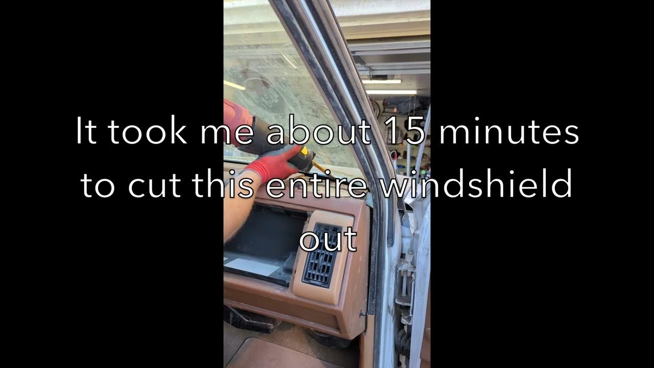 How to remove a windshield the easy way Chevy k1500 YouTube