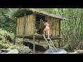 How To Build Bamboo House In Forest With Girl | Cooking vn - Ep.67