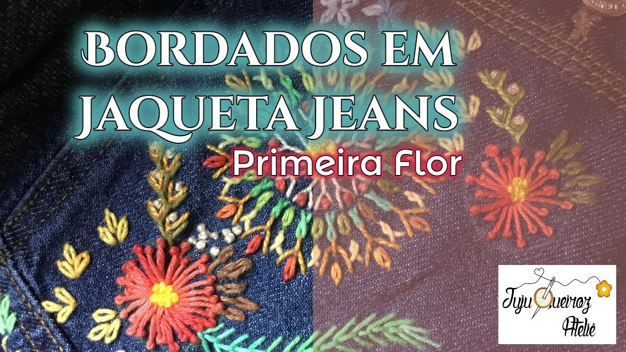 jaquetas bordadas com flores