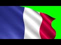 France Flag 2 4K Green Screen FREE High Quality Effects 
