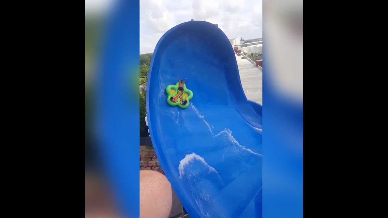 Universal Orlando water slide - YouTube