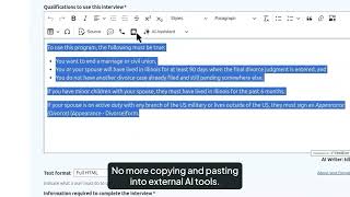 AI-enabled content generation | Legal Aid CMS