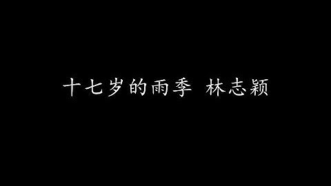 十七岁的雨季 林志颖 (歌词版)