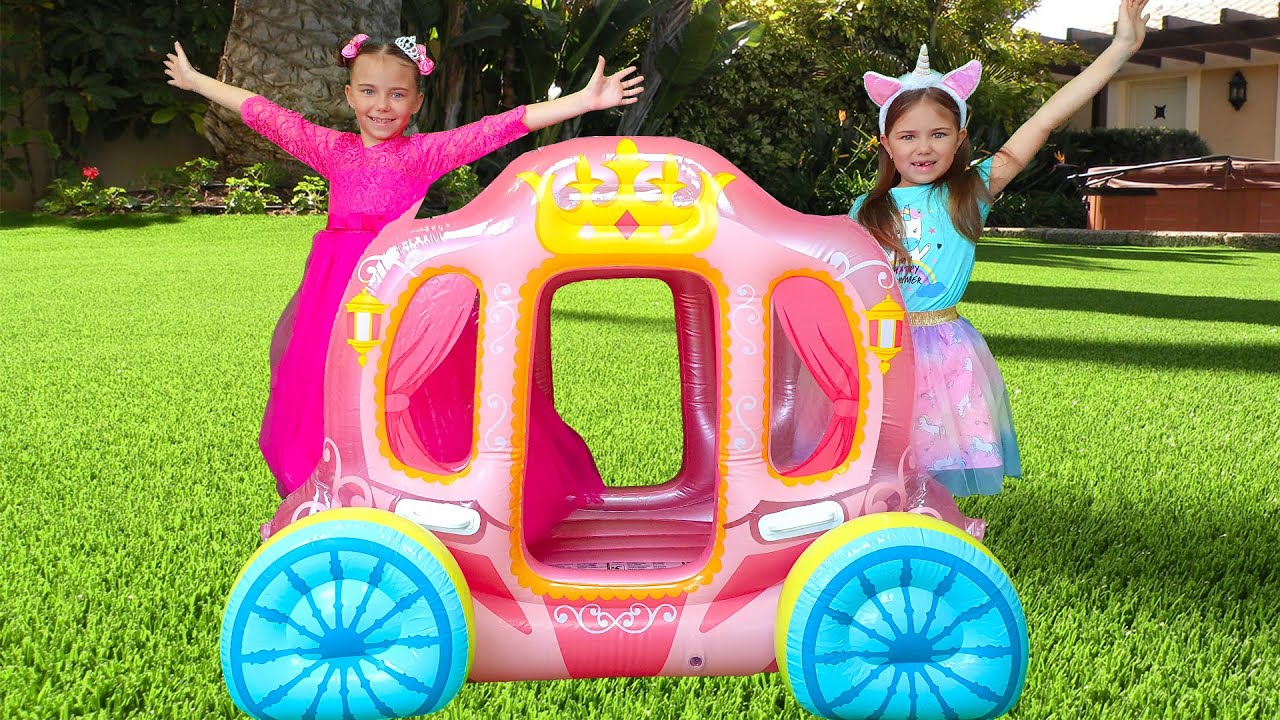 inflatable princess carriage