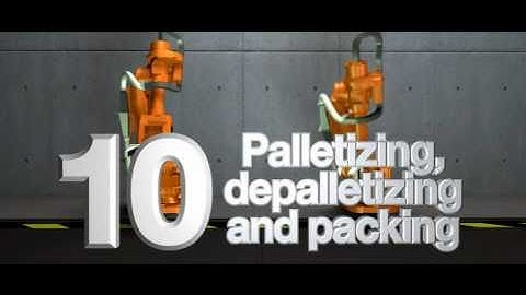 ABB Robotics - Picking Packing Palletizing - 10 popular applications.