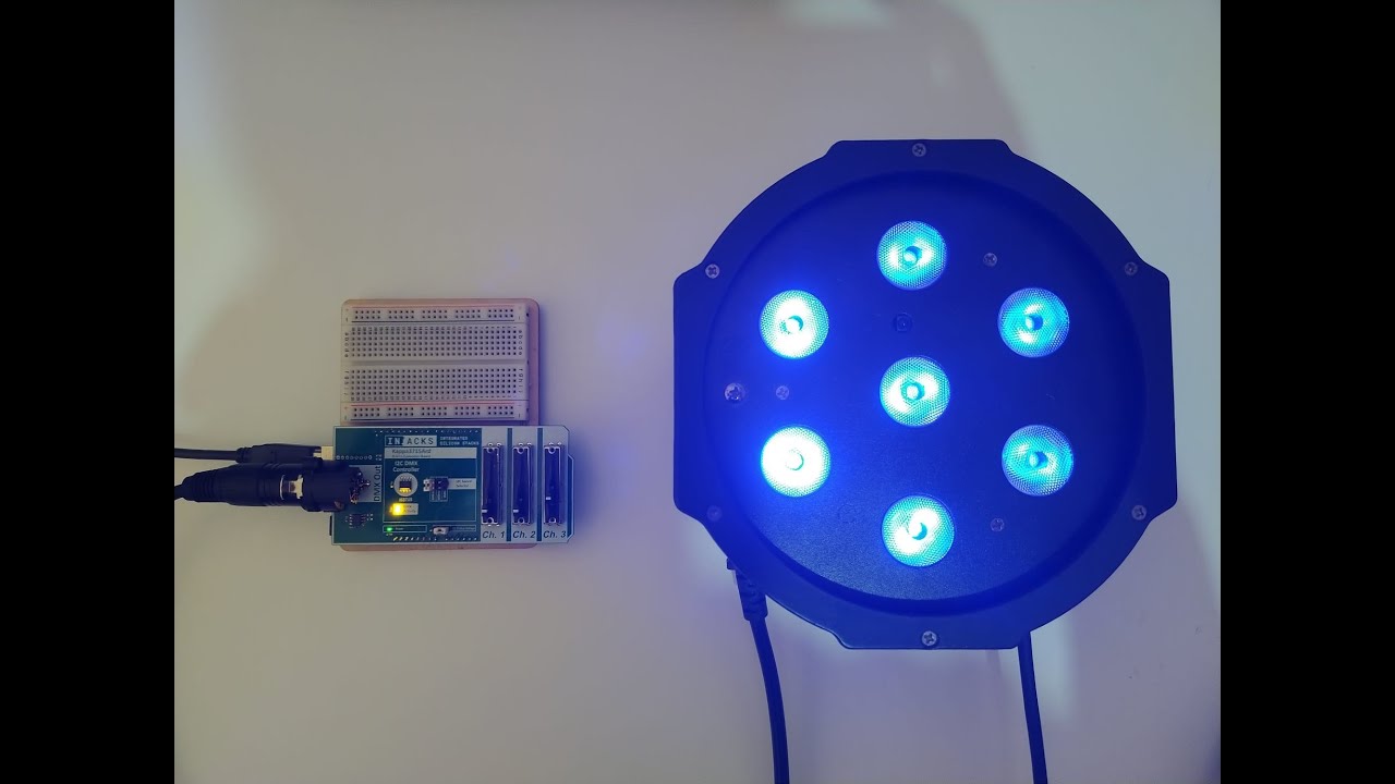 I2C DMX Controller Chip IS3715 Evaluation Board