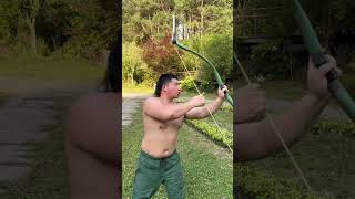 151lbs Manchu bow,5 times #manchu #archery
