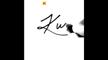 kundan signature ❤️💕 letter k