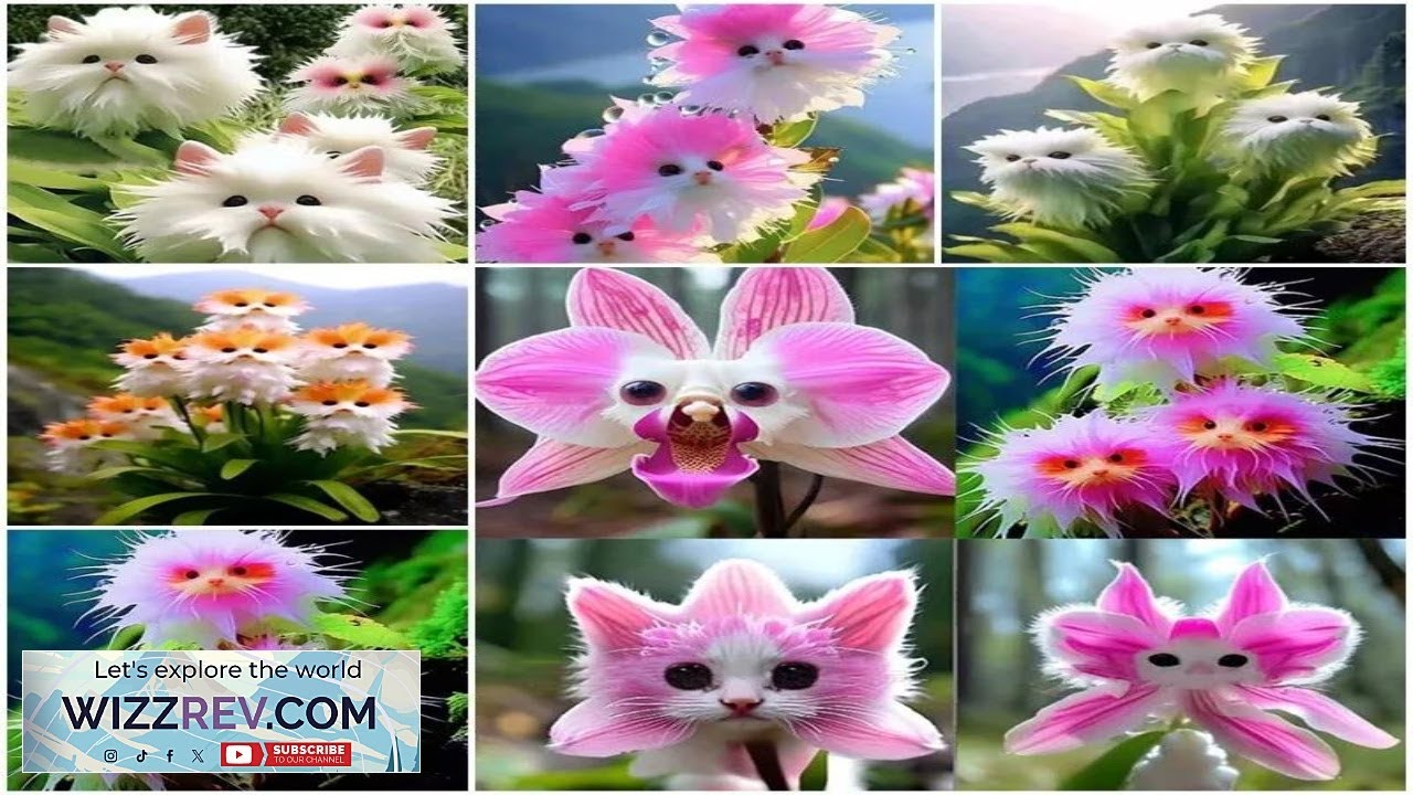 1Pack 100 Rare cat Face Orchid Se eds Dracula Cute Simia Garden Review